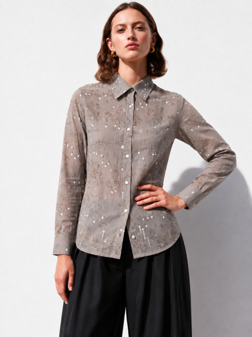Košile cappuccino silk